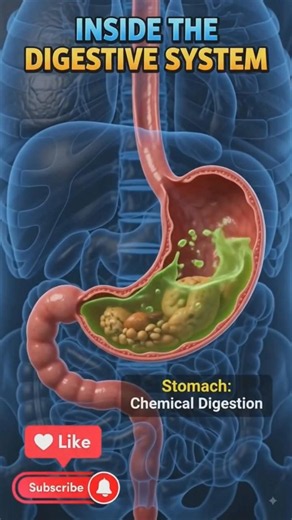 Digestive System of the Human Body in 3D Animation #shorts