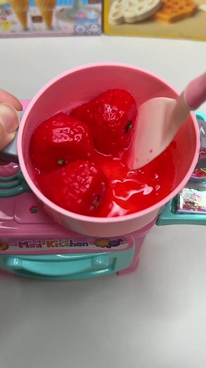DIY Cute Strawberry Jam #toys #cookingasmr #satisifying #foodtoys #장난감