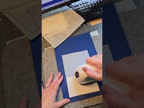 Raw edge applique using freezer paper