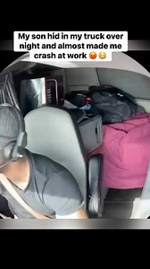 54M views · 1M reactions | My son hid in my truck over night and almost made me crash at work  #reels #work #semi #explore #prank | MidrangeMartinez | Facebook