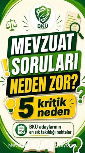 BKÜ Mevzuat Soruları Neden Zor? 5 Kritik Neden #shorts #bku #bitkikoruma #bkü