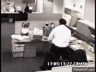 Angry Guy Destroy Computer - FUNNY! on Make a GIF