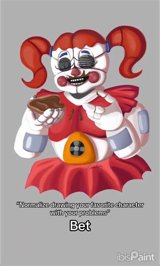 Drawing Circus Baby with Nutella Toast