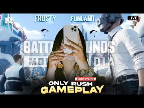 Elina is Live Now🎮 Aggressive Gameplays on💥 !Bgmi Live Play With team Code 👿!
