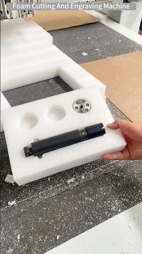 PE Foam Board CNC Cutting And Engraving Machine #oscillatingknifecuttingmachine