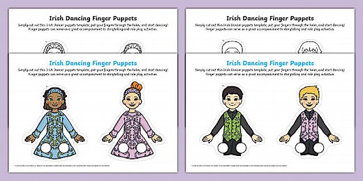 Irish Dancing Finger Puppets