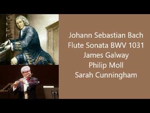 J. S Bach: Flute Sonata BWV 1031; Galway, Moll, Cunningham