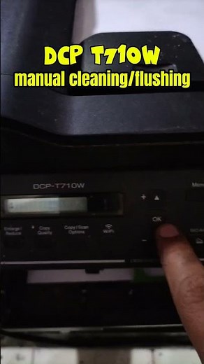 how to manual flushing brother DCP T710W printer #printer