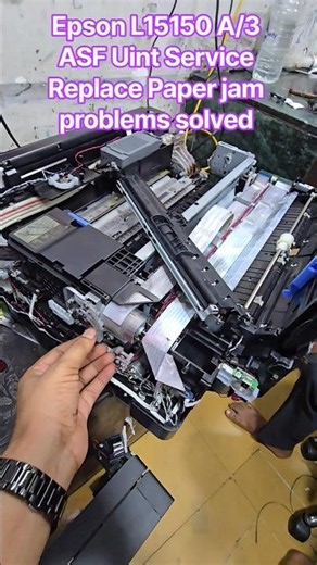 Epson L15150 A/3 ASF Uint Service Replace Paper jam problems solved