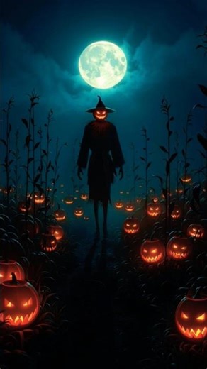🎃 💀 in the Pumpkin Field 🌕 Halloween Ambience 2025 | Fog, Moonlight & Spooky Vibes 🎃