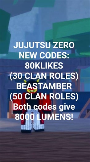 Jujutsu Zero New Codes! #roblox