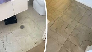 Creative robot vacuum leaves marker trails across the floor