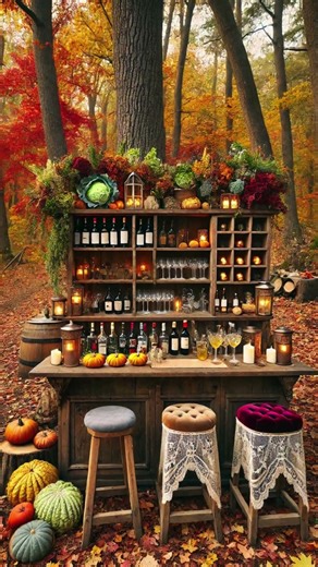 Woodland Thanksgiving Glamping Experience 🍂 Cozy Outdoor Fall Decor, Fireside Lounge, Dining & Mor