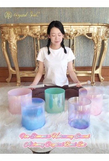 Five Elements Harmony Sound Alchemy Crystal Bowl Set