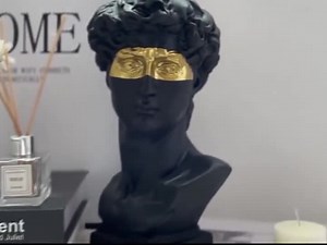 Hand-painted David Head Statue: Modern Abstract Resin Bust. - Etsy