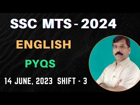 SSC MTS ENGLISH PYQS // All Sets of 2022 // Held on - 14 June, 2023 // Shift - 3