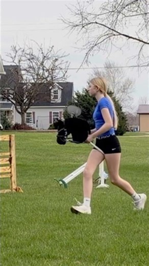 full hunter course!! feeling good about my left lead too!!! #hobbyhorse