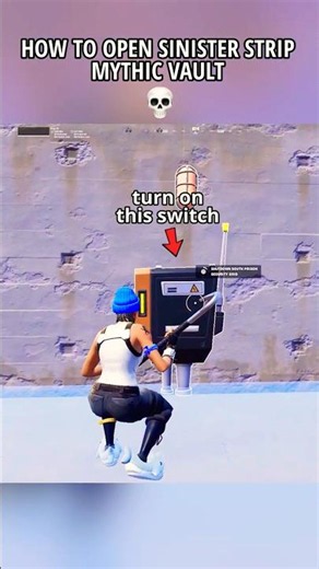 HOW TO OPEN SINISTER STRIP MYTHIC VAULT in Fortnite Chapter 7 Season 2 💀 #fortnite #shorts #gaming