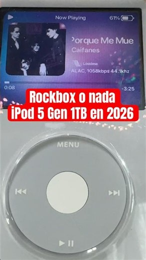 Ya cumplí 2 semanas usando Rockbox en mi iPod Classic de 1TB 🎸y sigue vivo en 2026 🎧🚀