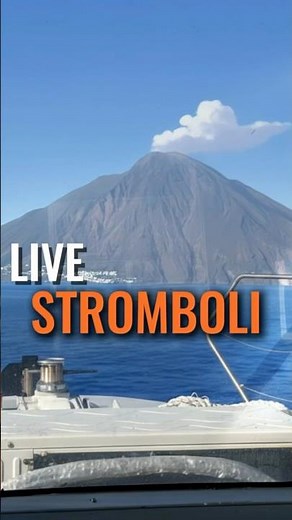 Live Stream of Stromboli Volcano, Sicily, Italy #volcano #stromboli #erupt