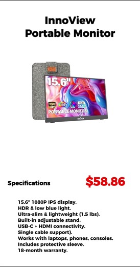 Best Portable Monitors 2026 🔥 Budget to 4K! #shorts