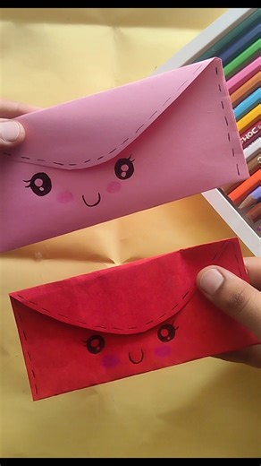 DIY envelope#art and craft paper#aesthetic craft ideas#art by Anjali Yadav#cute DIY easy#viral art