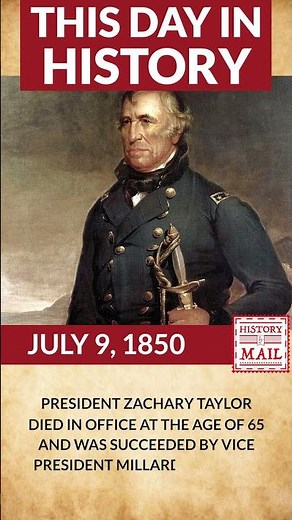 President Taylor Dies July 9 1850