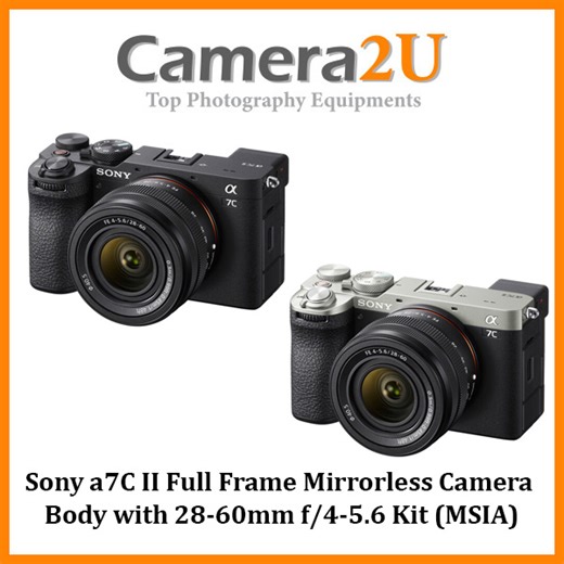 Sony a7C II Full Frame Mirrorless Camera Body with 28-60mm f/4-5.6 Lens Kit ILCE-7CM2 (MSIA) | Camera2u Malaysia Top Camera Equipments Store