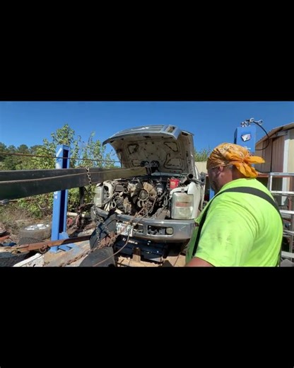 Ford Engine Install with the Offroad Wrecker, 2008 F350, 5.4L 3v, winch, engine swap #automobile