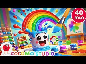 Color Song for Kids 🌈 | 40 Minutes Learn Colors & Preschool Learning Songs