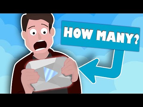 How many Youtubers have a DIAMOND PLAY BUTTON