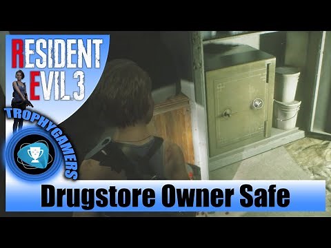 Resident Evil 3 Remake - Drugstore Owner Safe Code Location & How to Open it (Aqua Cure)