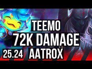 TEEMO vs AATROX (TOP) | Phase Rush, 72K damage | EUW Master | 25.24
