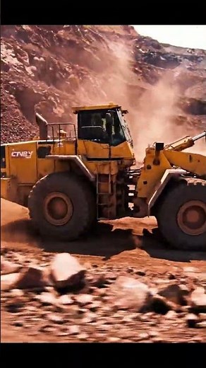 Massive Machines at Work: Open Pit Mining Power! 🚧