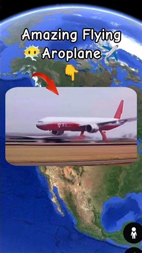 😶‍🌫️😱 Amazing Flying Aroplane in google maps and google earth #shots #universalmaps1m