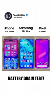 528K views · 2.6K reactions | iPhone 16 Pro Max vs Samsung S24 Ultra vs Pixel 9 Pro XL - BATTERY DRAIN TEST!!!  | TechDroider | Facebook