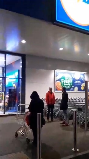 Excited shoppers queue outside the new Lidl in Burntwood which opened its doors to custmers for the first time this morning (Thursday) | Express & Star