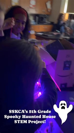 St. Stan’s 5th Grade STEM Class builds Haunted Houses just in time for Halloween! To learn more about our programs, join us at our Fall Open House on Sunday, November 16th at 10:30am. By RSVP only to Donna DeLuca, Director of Admissions at Admissions@ststansacademy.org. We look forward to hearing from you & Happy Halloween! #sskcabk #catholiceducation #Halloween #STEM #HauntedHouse #hauntedhousestem #simplythebest | St. Stanislaus Kostka Catholic Academy