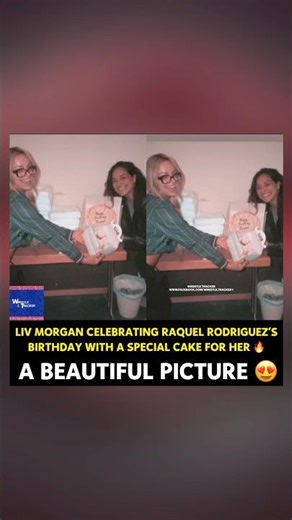 Liv Morgan celebrating Raquel Rodriguez birthday with her #livmorgan #raquelrodriguez #wwe
