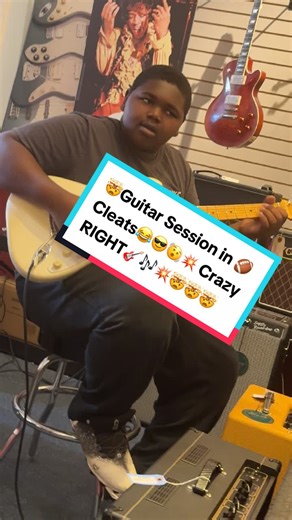 Yes those are football cleets🥴😂 I Stopped to get a 🎸jam session in on my way to football practice. Stall me out🎸😎😂 #football #foryou #share #musica #fypage #foryoupage #chuckberry #fypシ゚viral #follow #viral #funny @Fender @ErnieWilliamsonMusic @Steve Vai @KennyWayneShepherd @Red Hot Chili Peppers