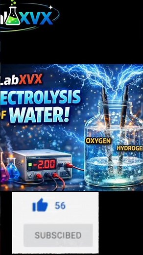 Electrolysis of water #science