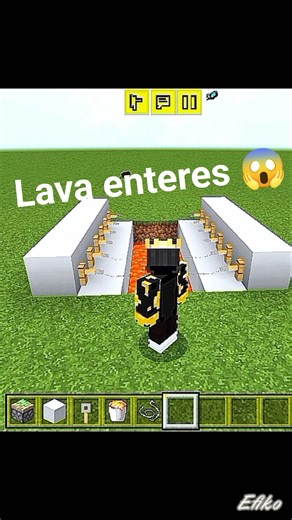 #minecraft easy lava enteres build hack😱😍