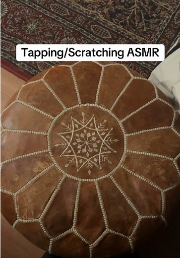 Relaxing Tapping and Scratching ASMR on Footstool