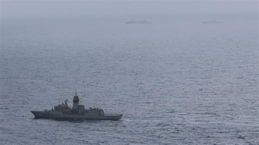 Chinese warship standoff
