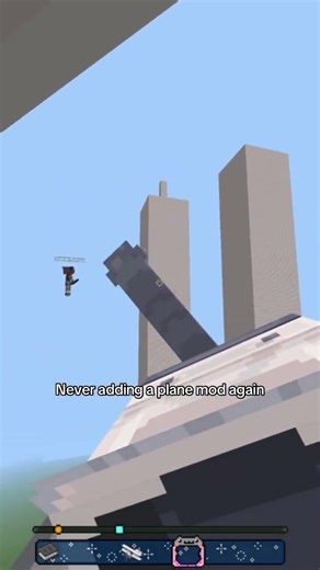 Never adding a plane mod again #fypシ #minecraft #zybca #911