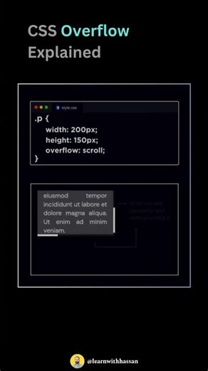 CSS Overflow Explained With Animations | Hidden | Scroll|Auto | Visiable overflow value | CodeMinds