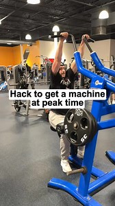 Hack to get a machine during peak hours! #gymhumor | Crunch Fitness | Facebook