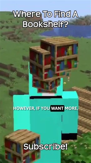 Where To Find A Bookshelf In Minecraft?!