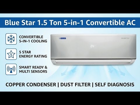 Blue Star 1.5 Ton 3 Star Inverter Split AC - Complete Features & Detailed Review | Review in Hindi |