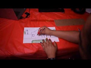 Ms. Morrow teaches how to draw the Alamo